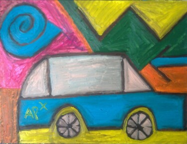 Peinture intitulée "voiture" par Andy Pilgrimm, Œuvre d'art originale, Autre