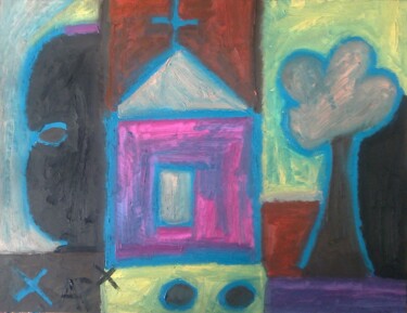 Peinture intitulée "maison13.jpg" par Andy Pilgrimm, Œuvre d'art originale, Huile