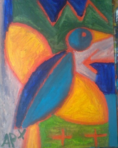 Peinture intitulée "oiseau25.jpg" par Andy Pilgrimm, Œuvre d'art originale, Huile