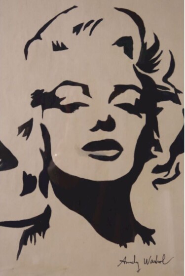 Desenho intitulada "Marilyn Monroe" por Andy Warhol, Obras de arte originais, Guache