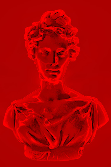 Digital Arts titled "Red Countress." by Andy Za, Original Artwork, 2D Digital Work