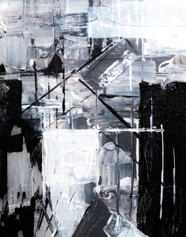 Peinture intitulée "Dark house" par Andyk, Œuvre d'art originale, Pastel