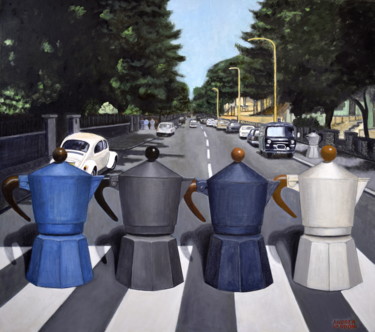 ABBEY ROAD Peinture intitulée "ABBEY ROAD" par Andrea Vandoni, Œuvre d'art originale, Acrylique