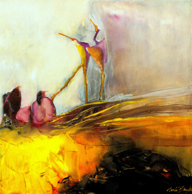 Pittura intitolato "'Simplicity in Vari…" da Aneta Barglik, Opera d'arte originale, Olio Montato su Telaio per barella in le…