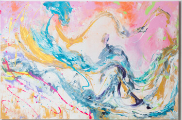 Malarstwo zatytułowany „Waves” autorstwa Anewbydiana, Oryginalna praca, Akryl
