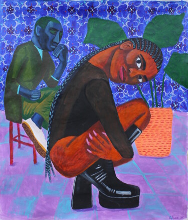 Mood Painting titled "Mood" by Anastasiia Anferova, Original Art, Acrylic