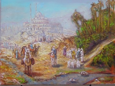 Peinture intitulée "orientaliste" par Jacques Vigilante, Œuvre d'art originale, Huile