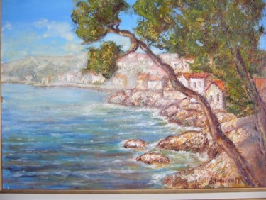 Peinture intitulée "bord de mer" par Jacques Vigilante, Œuvre d'art originale