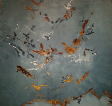 Peinture intitulée "La turbulence" par Laurence Sancho, Œuvre d'art originale