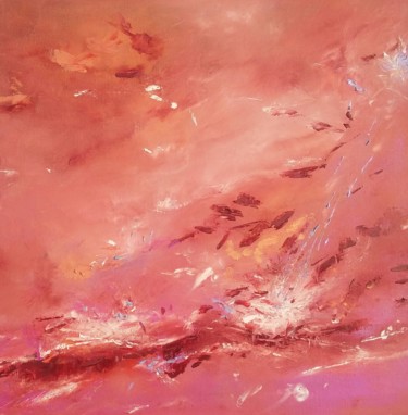 Painting titled "La puissance de l'é…" by Laurence Sancho, Original Artwork