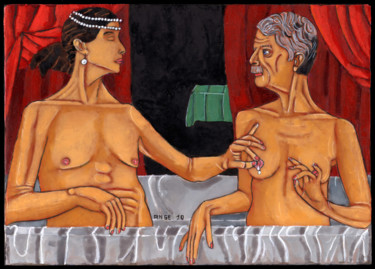 "Amour" başlıklı Tablo Angélique Bègue tarafından, Orijinal sanat, Zamklı boya
