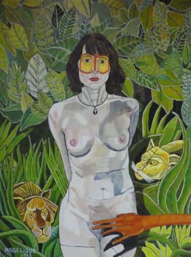 Peinture intitulée "REBA" par Angélique Bègue, Œuvre d'art originale, Pigments