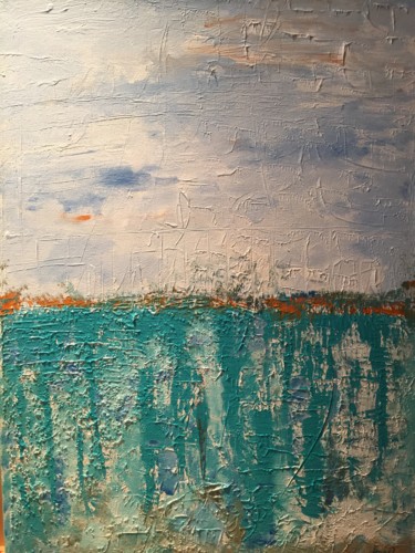 Schilderij getiteld "Seascape III" door Angel Griffin, Origineel Kunstwerk, Acryl