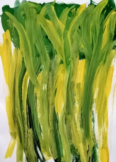 Peinture intitulée "Vegetal" par Abarrosso, Œuvre d'art originale, Acrylique