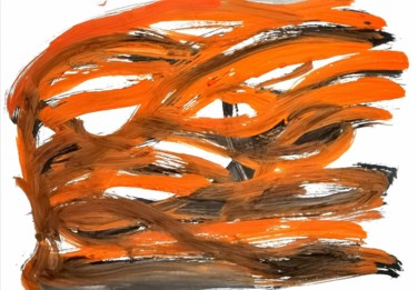 Peinture intitulée "Naranjas" par Abarrosso, Œuvre d'art originale, Acrylique
