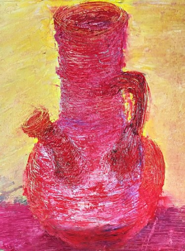 Painting titled "Red" by Abarrosso, Original Artwork, Oil