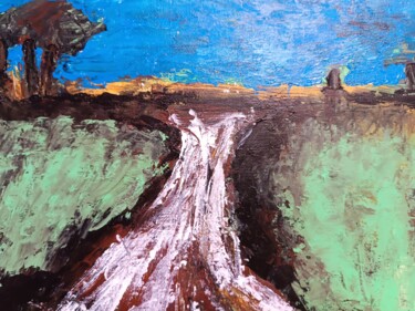 Painting titled "Caminos" by Abarrosso, Original Artwork, Acrylic