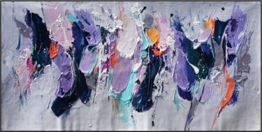 Картина под названием "Color Symphony" - Angel Chau, Подлинное произведение искусства, Акрил Установлен на Деревянная рама д…