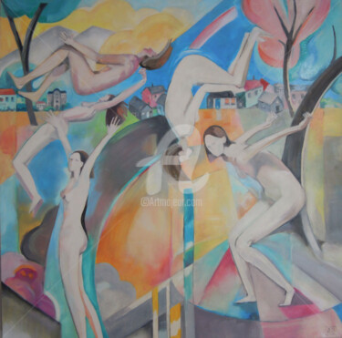 Malarstwo zatytułowany „Amore” autorstwa Angela Brittain, Oryginalna praca, Olej