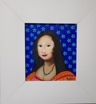 Painting titled "Monalisa Conservado…" by Angela Gomes, Original Artwork, Acrylic