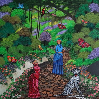 제목이 "Charuto, o guardião…"인 미술작품 Angela Gomes로, 원작, 아크릴 나무 들것 프레임에 장착됨
