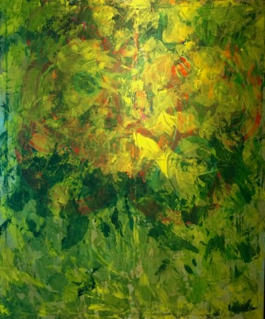 Картина под названием "SELVAS BRASILEÑAS" - Angela Ortiz, Подлинное произведение искусства, Акрил Установлен на Деревянная р…