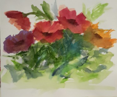 Painting titled "Primavera" by Angela, Original Artwork, Watercolor