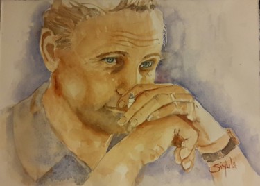 Painting titled "Lost in the mind 2.0" by Angela, Original Artwork, Watercolor