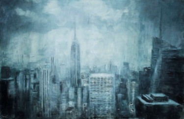 Painting titled "Enigma" by Angela Suto, Original Art, Oil