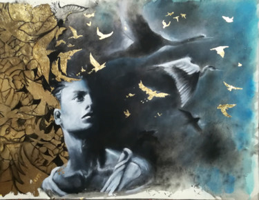 Pittura intitolato "freedom" da Angela Betta Casale, Opera d'arte originale, Altro