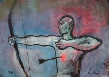 Картина под названием "Ego" - Ángel Alonso Blanco, Подлинное произведение искусства, Акрил