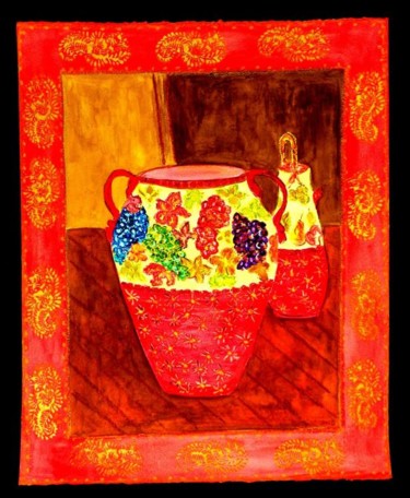 Painting titled "Tuscan Vase" by Angela Nori, Original Artwork