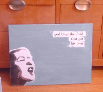 Painting titled "God Bless the Child" by Angela, Original Artwork