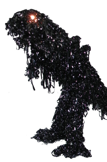 雕塑 标题为“VHS Godzilla” 由Angèle Riguidel, 原创艺术品, 塑料