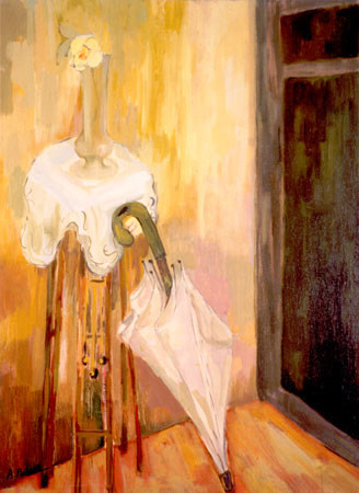 Painting titled "UN PARAGUA OLVIDADO" by Ángeles Peláez Talasac, Original Artwork, Oil