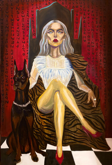 Malarstwo zatytułowany „Гордость или отчаян…” autorstwa Angelica Doroshina (ANG), Oryginalna praca, Olej
