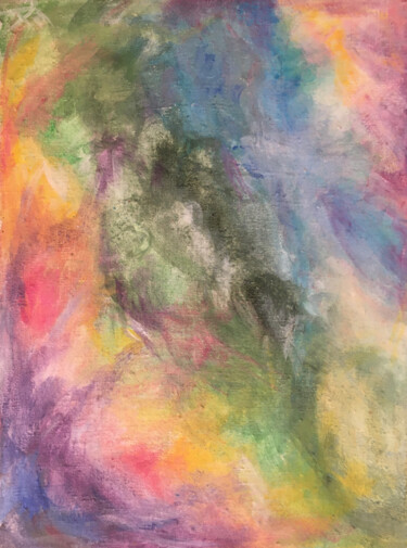 Painting titled "Rainbow Dreams: A W…" by Angelica Fom, Original Artwork, Acrylic