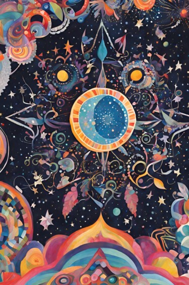 Цифровое искусство под названием "Compass" - Angelica Hurtiger, Подлинное произведение искусства, Изображение, сгенерированн…