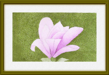 Desenho intitulada "flor-do-pantano1.jpg" por Angelica Trompieri, Obras de arte originais, Tinta