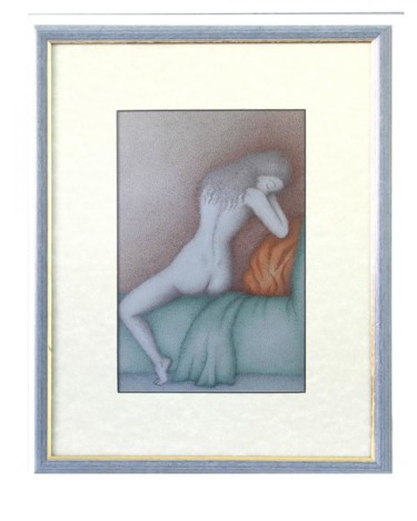 Desenho intitulada "Solitude" por Angelica Trompieri, Obras de arte originais, Tinta