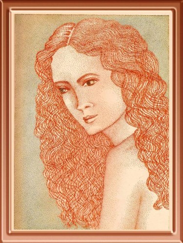 Zeichnungen mit dem Titel "Ligia" von Angelica Trompieri, Original-Kunstwerk, Andere