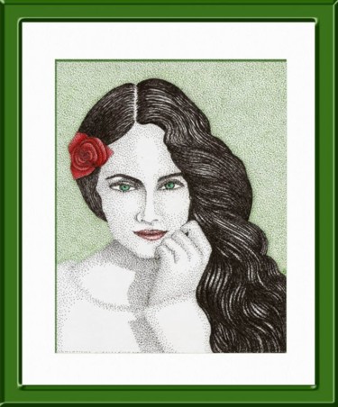 Desenho intitulada "Jade" por Angelica Trompieri, Obras de arte originais