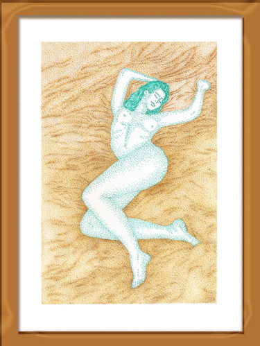 Dessin intitulée "sonhos1.jpg" par Angelica Trompieri, Œuvre d'art originale, Encre