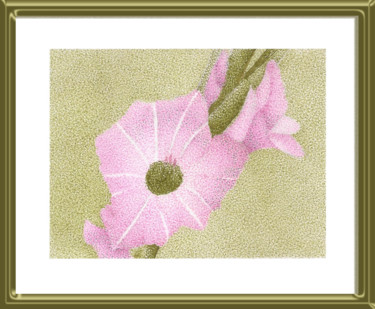 Tekening getiteld "hibisco1.jpg" door Angelica Trompieri, Origineel Kunstwerk, Inkt