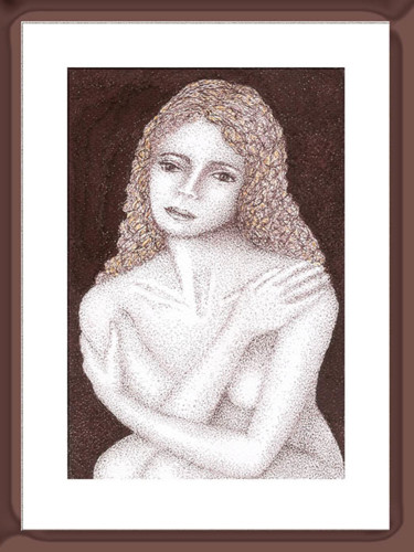 Dibujo titulada "tristeza.jpg" por Angelica Trompieri, Obra de arte original