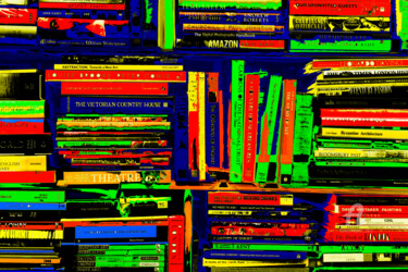 Digitale Kunst getiteld "Books" door Angelika Berndt, Origineel Kunstwerk, Gemanipuleerde fotografie