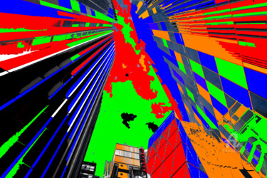 Digital Arts titled "Urban Horizon" by Angelika Berndt, Original Artwork, Digital Photography