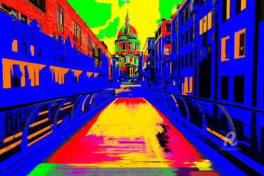 Digitale Kunst getiteld "St Pauls" door Angelika Berndt, Origineel Kunstwerk, Digitale fotografie