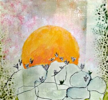제목이 "sunrise"인 미술작품 Angelika Wesener로, 원작, 아크릴