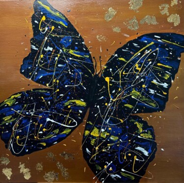 Painting titled "Butterfly" by Angelika Hofbeck, Original Artwork, Acrylic